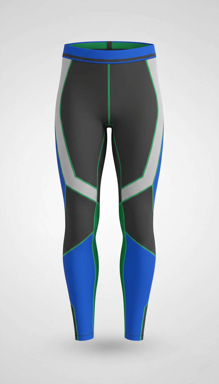 Compression Leggings With Power Mesh